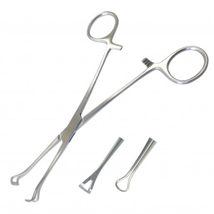 Затискач по Babcock, кишковий, атравматичний. Довжина 21 см